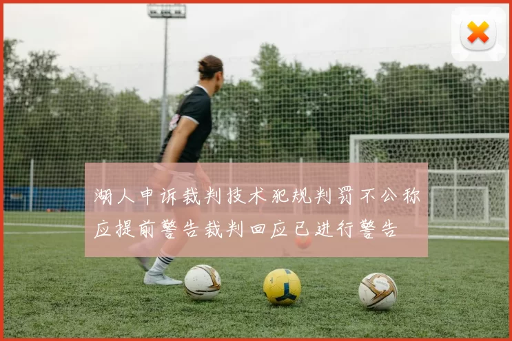 湖人申诉裁判技术犯规判罚不公称应提前警告裁判回应已进行警告